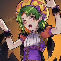 ハロウィンテーマにキャラデザした子